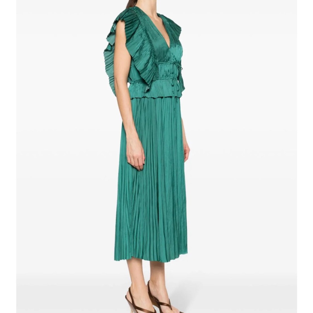 Nwot Ulla Johnson, Letty Dress, Emerald Color View 5